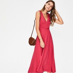 NWT Boden Elina Jersey Midi Dress - Sunset